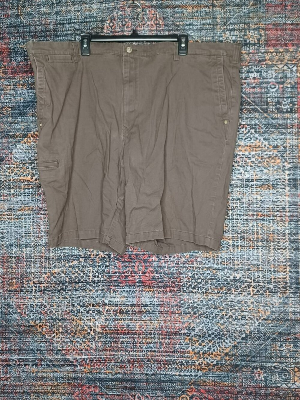 Duluth mens brown Flex Ballroom Khakis Relaxed fit work cargo shorts 48